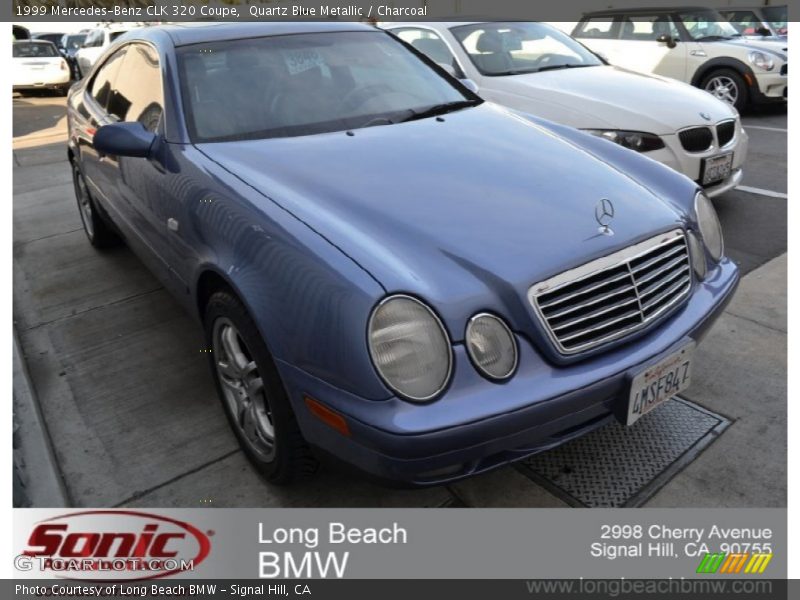 Quartz Blue Metallic / Charcoal 1999 Mercedes-Benz CLK 320 Coupe