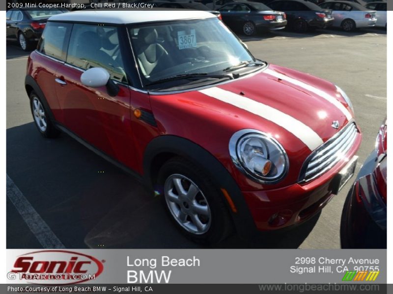 Chili Red / Black/Grey 2009 Mini Cooper Hardtop