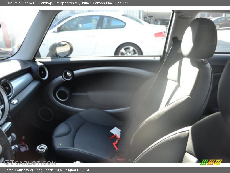 Pepper White / Punch Carbon Black Leather 2009 Mini Cooper S Hardtop