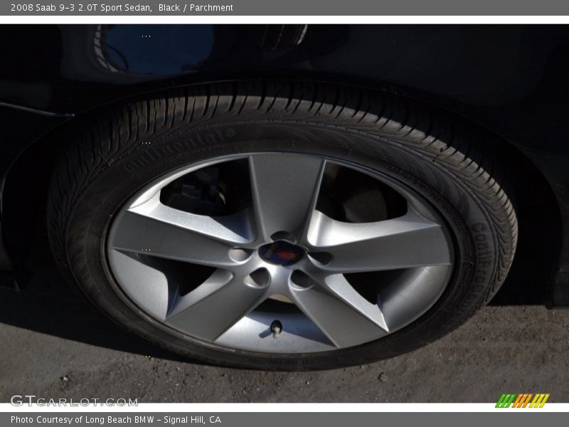 Black / Parchment 2008 Saab 9-3 2.0T Sport Sedan