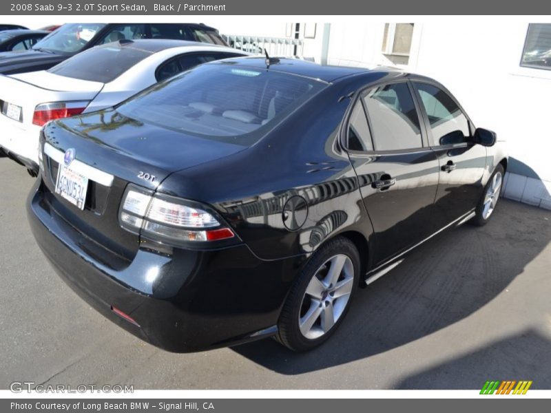 Black / Parchment 2008 Saab 9-3 2.0T Sport Sedan