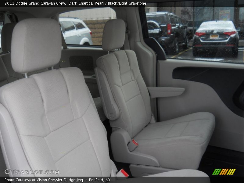Dark Charcoal Pearl / Black/Light Graystone 2011 Dodge Grand Caravan Crew