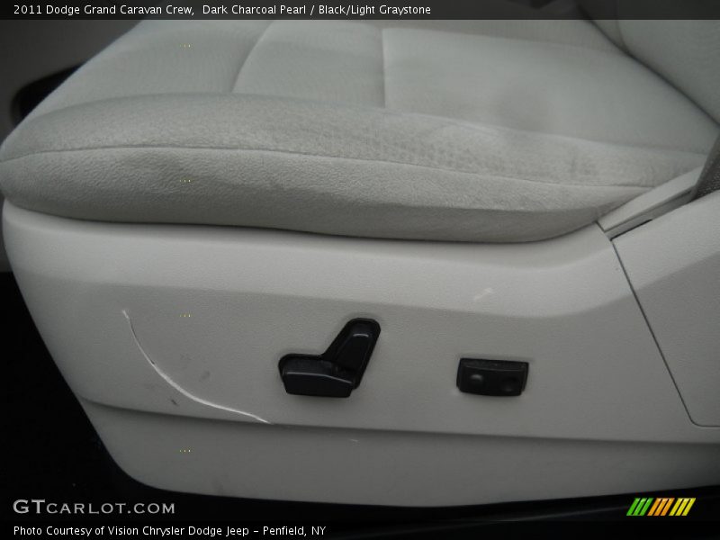 Dark Charcoal Pearl / Black/Light Graystone 2011 Dodge Grand Caravan Crew