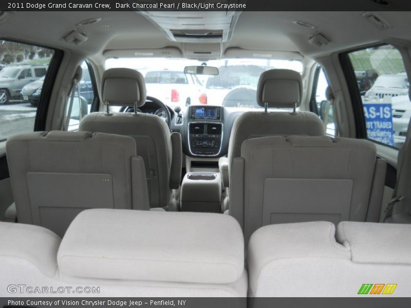 Dark Charcoal Pearl / Black/Light Graystone 2011 Dodge Grand Caravan Crew