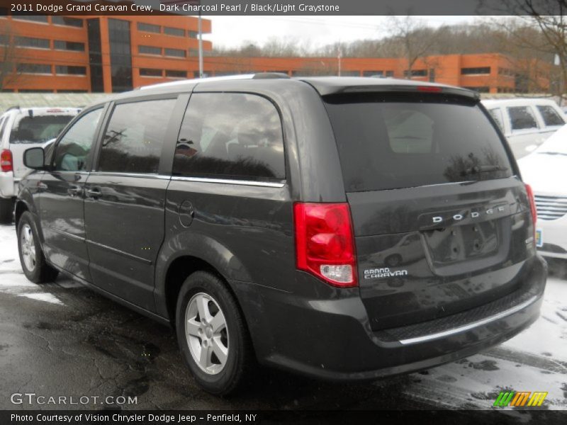 Dark Charcoal Pearl / Black/Light Graystone 2011 Dodge Grand Caravan Crew