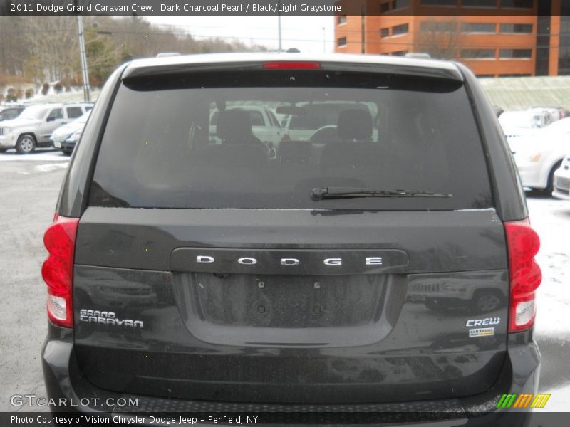 Dark Charcoal Pearl / Black/Light Graystone 2011 Dodge Grand Caravan Crew