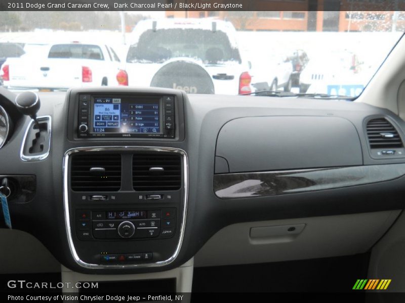 Dark Charcoal Pearl / Black/Light Graystone 2011 Dodge Grand Caravan Crew