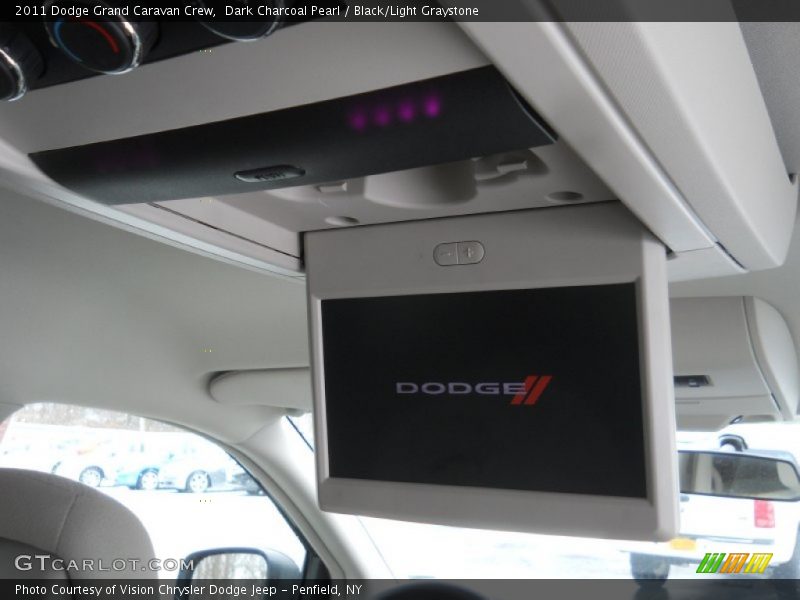 Dark Charcoal Pearl / Black/Light Graystone 2011 Dodge Grand Caravan Crew