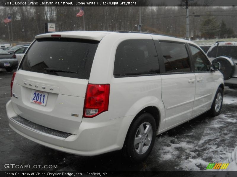 Stone White / Black/Light Graystone 2011 Dodge Grand Caravan Mainstreet