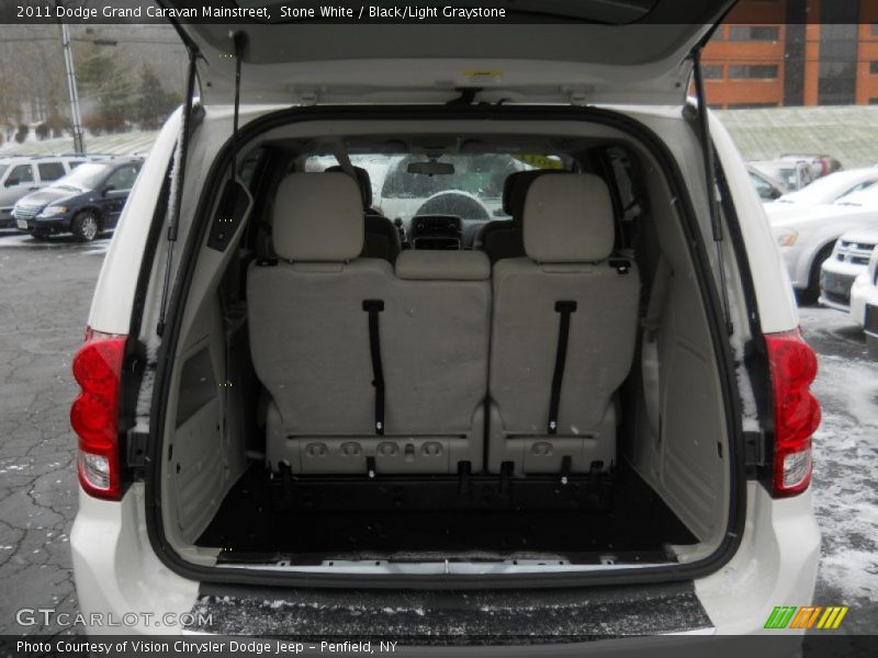 Stone White / Black/Light Graystone 2011 Dodge Grand Caravan Mainstreet