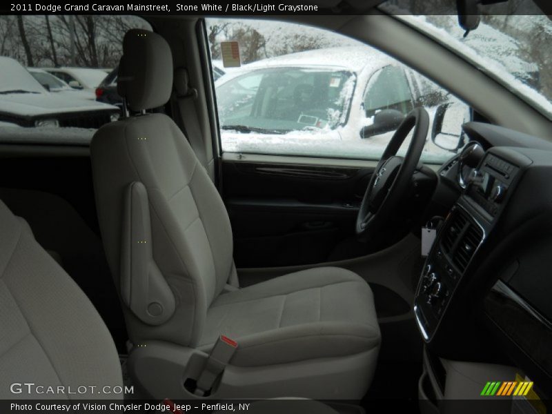 Stone White / Black/Light Graystone 2011 Dodge Grand Caravan Mainstreet