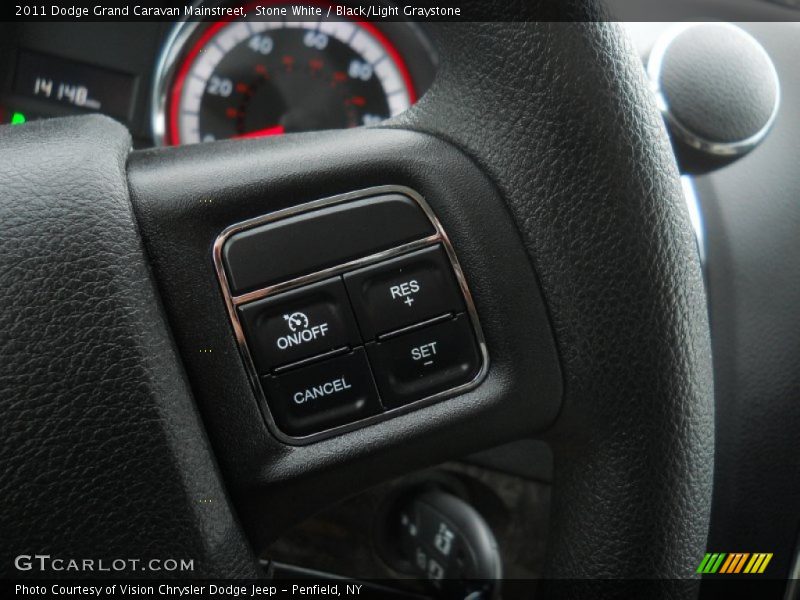 Stone White / Black/Light Graystone 2011 Dodge Grand Caravan Mainstreet