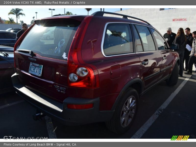 Ruby Red Metallic / Graphite 2004 Volvo XC90 T6 AWD