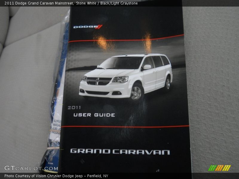 Stone White / Black/Light Graystone 2011 Dodge Grand Caravan Mainstreet