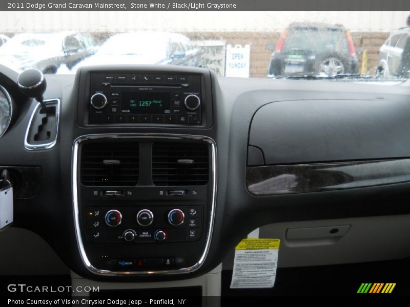 Stone White / Black/Light Graystone 2011 Dodge Grand Caravan Mainstreet