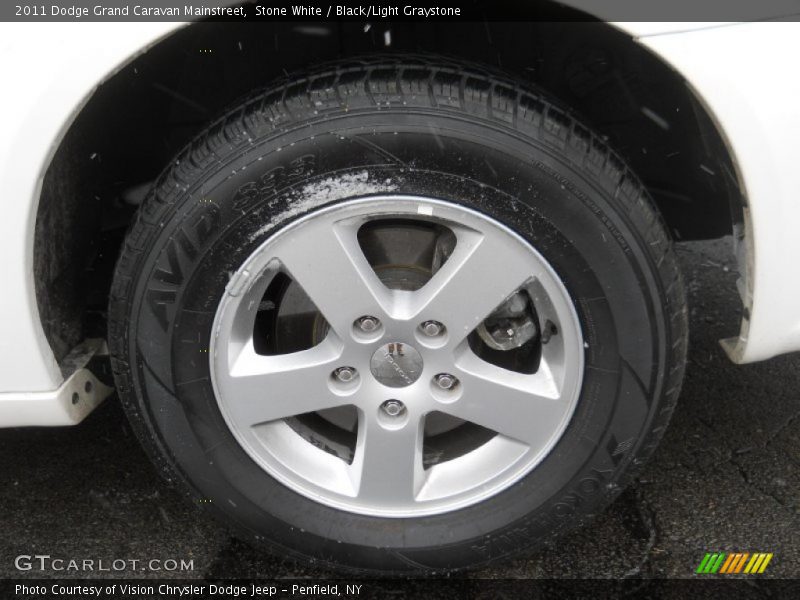 Stone White / Black/Light Graystone 2011 Dodge Grand Caravan Mainstreet