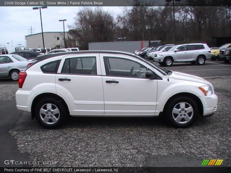 Stone White / Pastel Pebble Beige 2008 Dodge Caliber SE