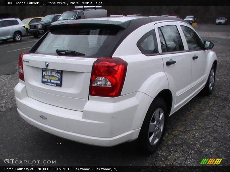 Stone White / Pastel Pebble Beige 2008 Dodge Caliber SE