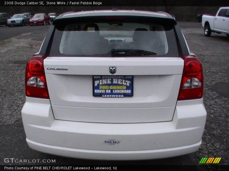 Stone White / Pastel Pebble Beige 2008 Dodge Caliber SE