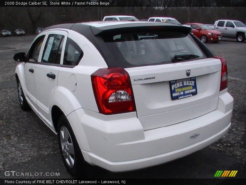 Stone White / Pastel Pebble Beige 2008 Dodge Caliber SE