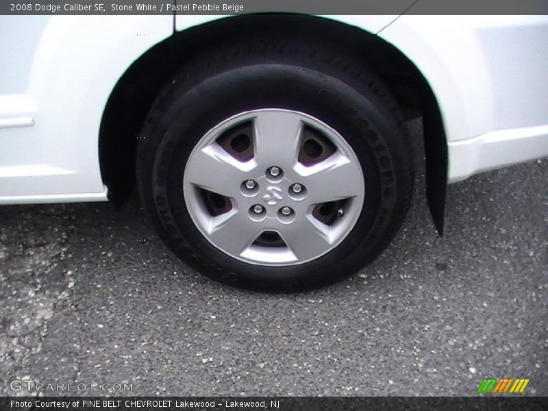 Stone White / Pastel Pebble Beige 2008 Dodge Caliber SE