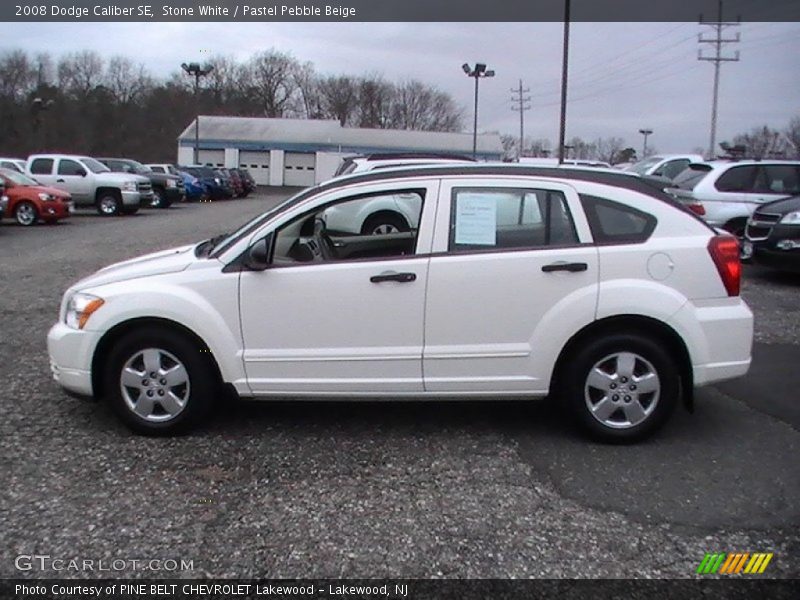 Stone White / Pastel Pebble Beige 2008 Dodge Caliber SE