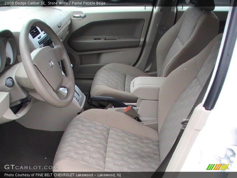 Stone White / Pastel Pebble Beige 2008 Dodge Caliber SE