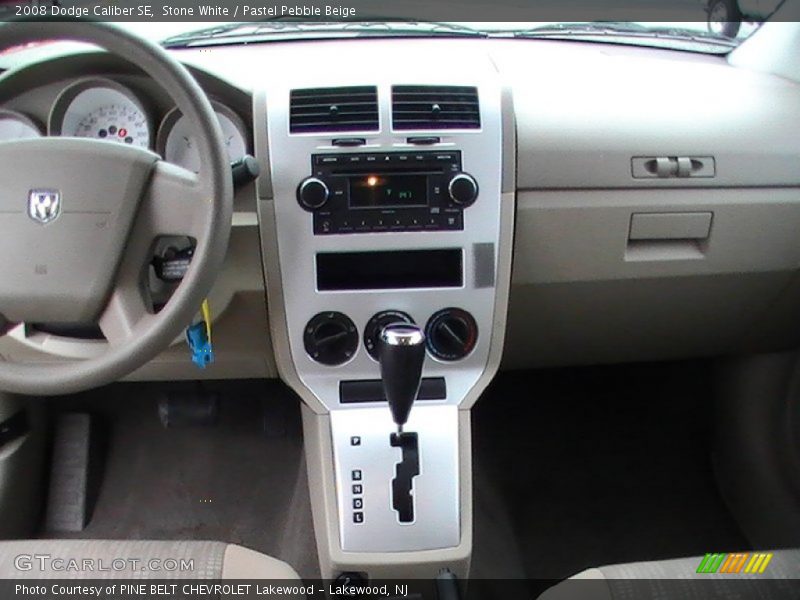 Stone White / Pastel Pebble Beige 2008 Dodge Caliber SE
