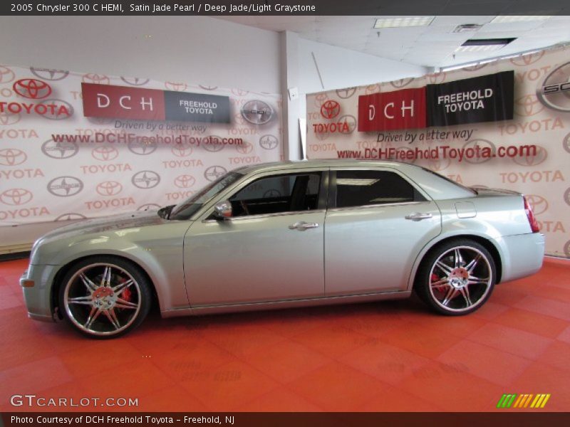 Satin Jade Pearl / Deep Jade/Light Graystone 2005 Chrysler 300 C HEMI