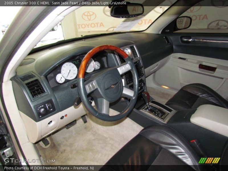 Satin Jade Pearl / Deep Jade/Light Graystone 2005 Chrysler 300 C HEMI