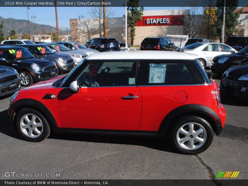 Chili Red / Grey/Carbon Black 2010 Mini Cooper Hardtop