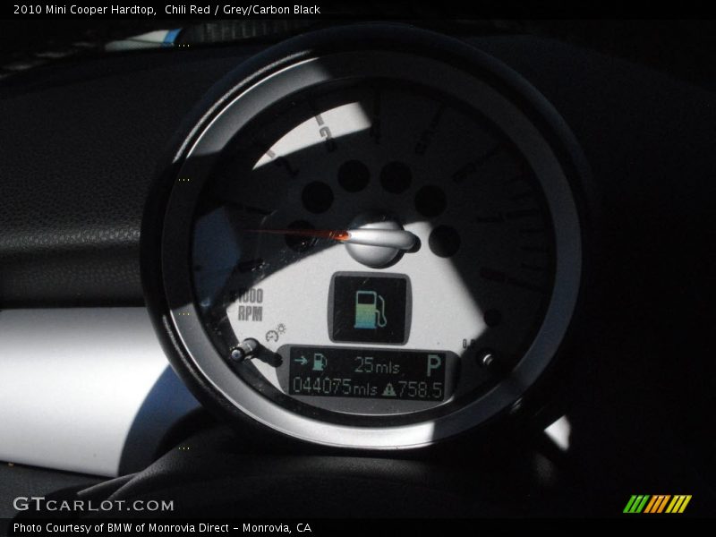 Chili Red / Grey/Carbon Black 2010 Mini Cooper Hardtop