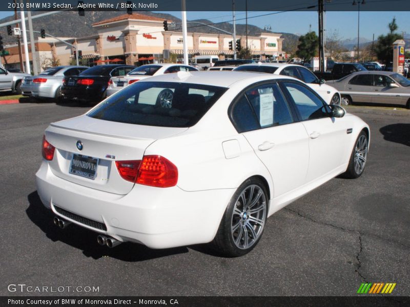 Alpine White / Black Novillo 2010 BMW M3 Sedan