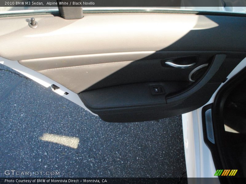 Alpine White / Black Novillo 2010 BMW M3 Sedan