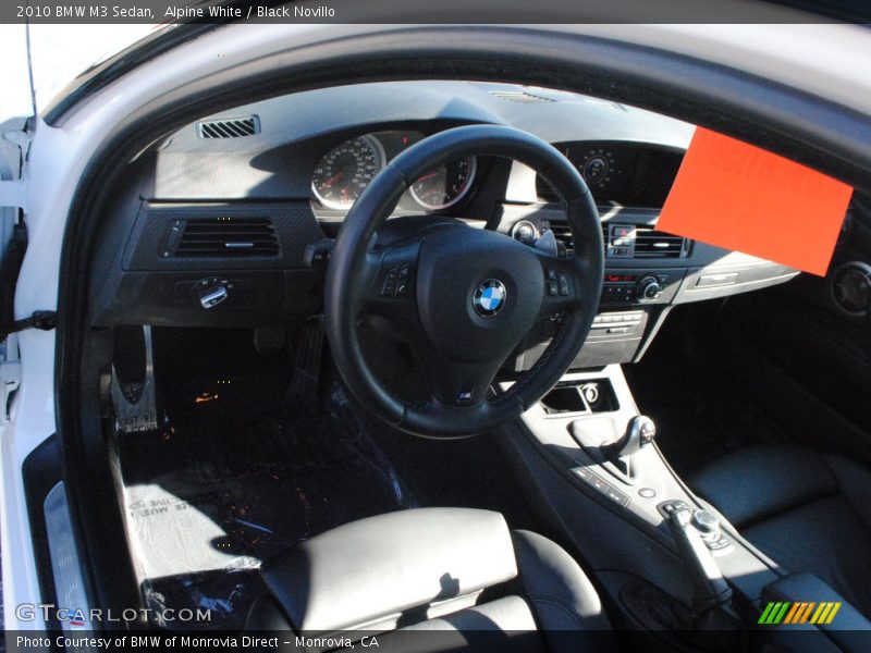 Alpine White / Black Novillo 2010 BMW M3 Sedan