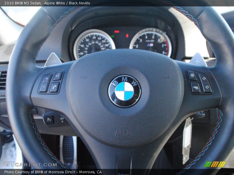 Alpine White / Black Novillo 2010 BMW M3 Sedan