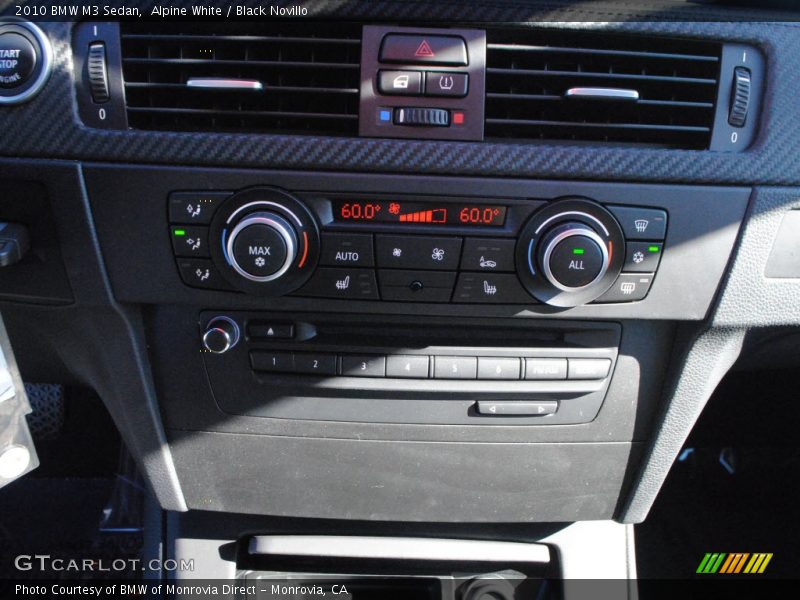 Alpine White / Black Novillo 2010 BMW M3 Sedan