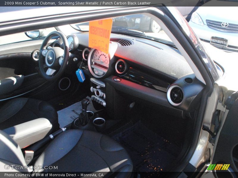 Sparkling Silver Metallic / Punch Carbon Black Leather 2009 Mini Cooper S Clubman