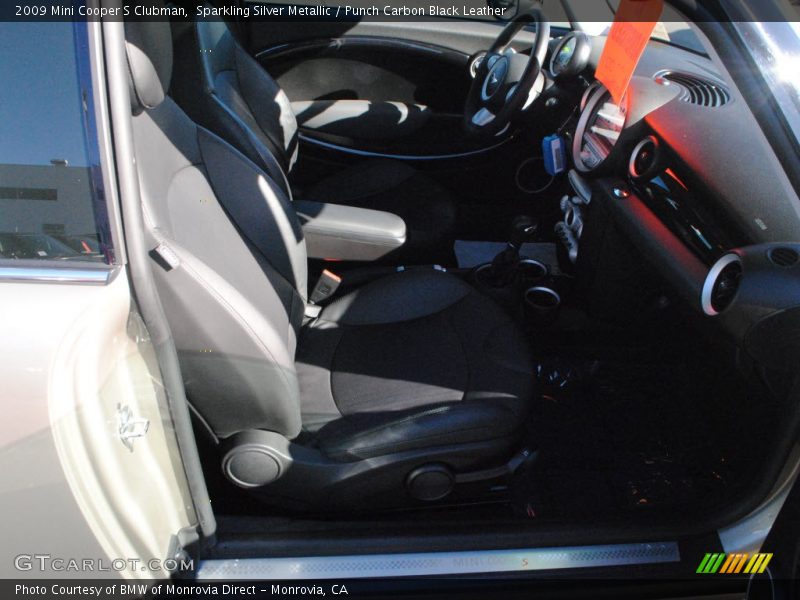 Sparkling Silver Metallic / Punch Carbon Black Leather 2009 Mini Cooper S Clubman