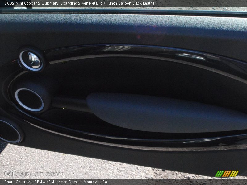 Sparkling Silver Metallic / Punch Carbon Black Leather 2009 Mini Cooper S Clubman