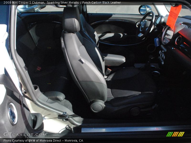 Sparkling Silver Metallic / Punch Carbon Black Leather 2009 Mini Cooper S Clubman