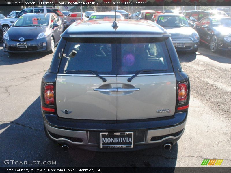 Sparkling Silver Metallic / Punch Carbon Black Leather 2009 Mini Cooper S Clubman