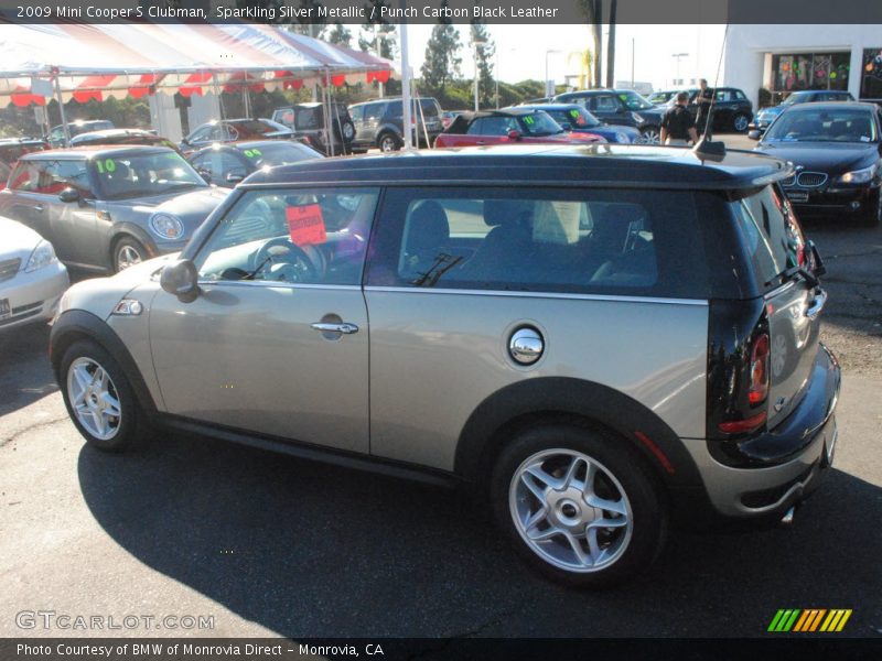 Sparkling Silver Metallic / Punch Carbon Black Leather 2009 Mini Cooper S Clubman