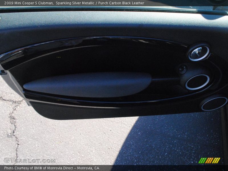 Sparkling Silver Metallic / Punch Carbon Black Leather 2009 Mini Cooper S Clubman