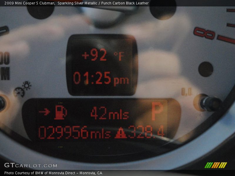 Sparkling Silver Metallic / Punch Carbon Black Leather 2009 Mini Cooper S Clubman