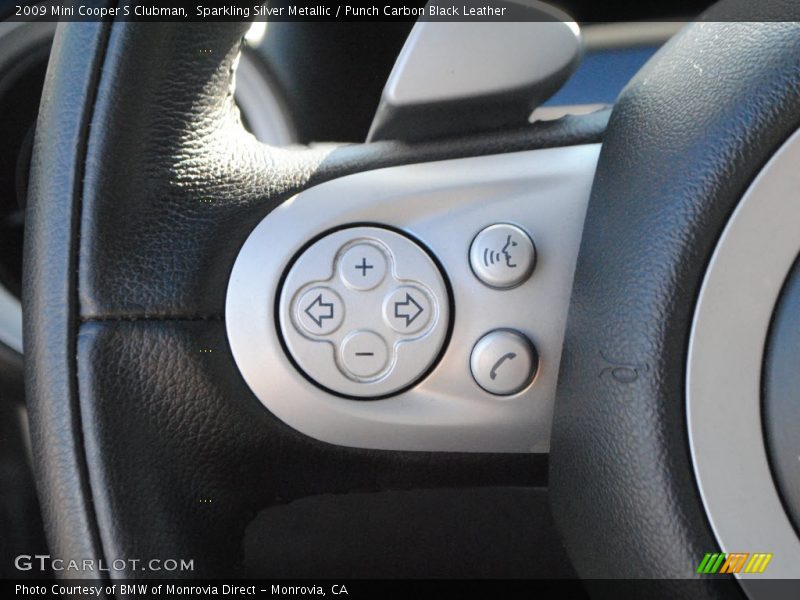 Sparkling Silver Metallic / Punch Carbon Black Leather 2009 Mini Cooper S Clubman
