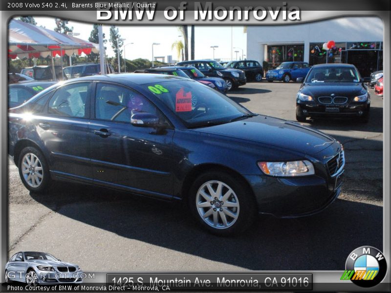 Barents Blue Metallic / Quartz 2008 Volvo S40 2.4i