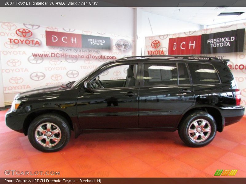 Black / Ash Gray 2007 Toyota Highlander V6 4WD