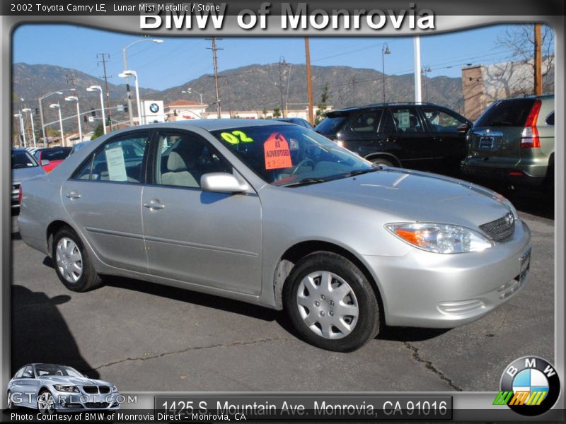Lunar Mist Metallic / Stone 2002 Toyota Camry LE