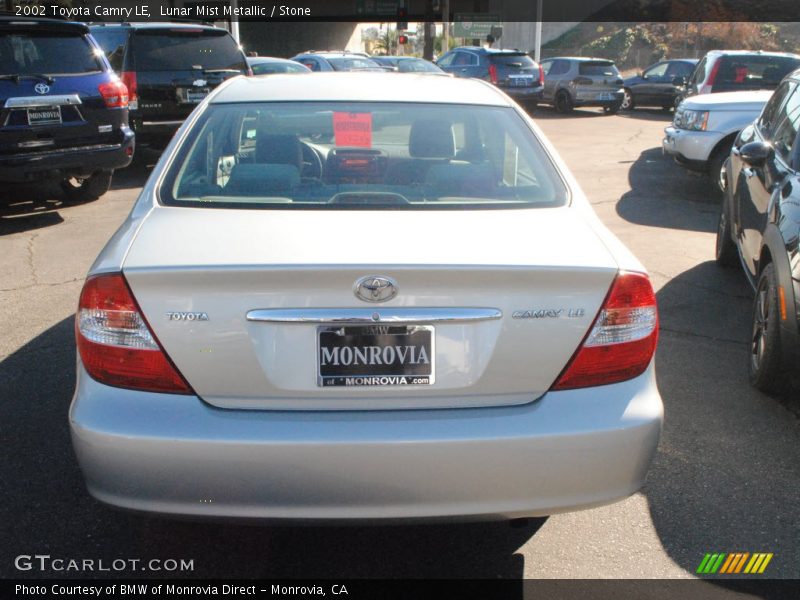 Lunar Mist Metallic / Stone 2002 Toyota Camry LE